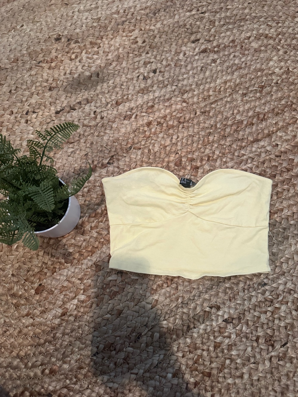 YELLOW TUBE TOP